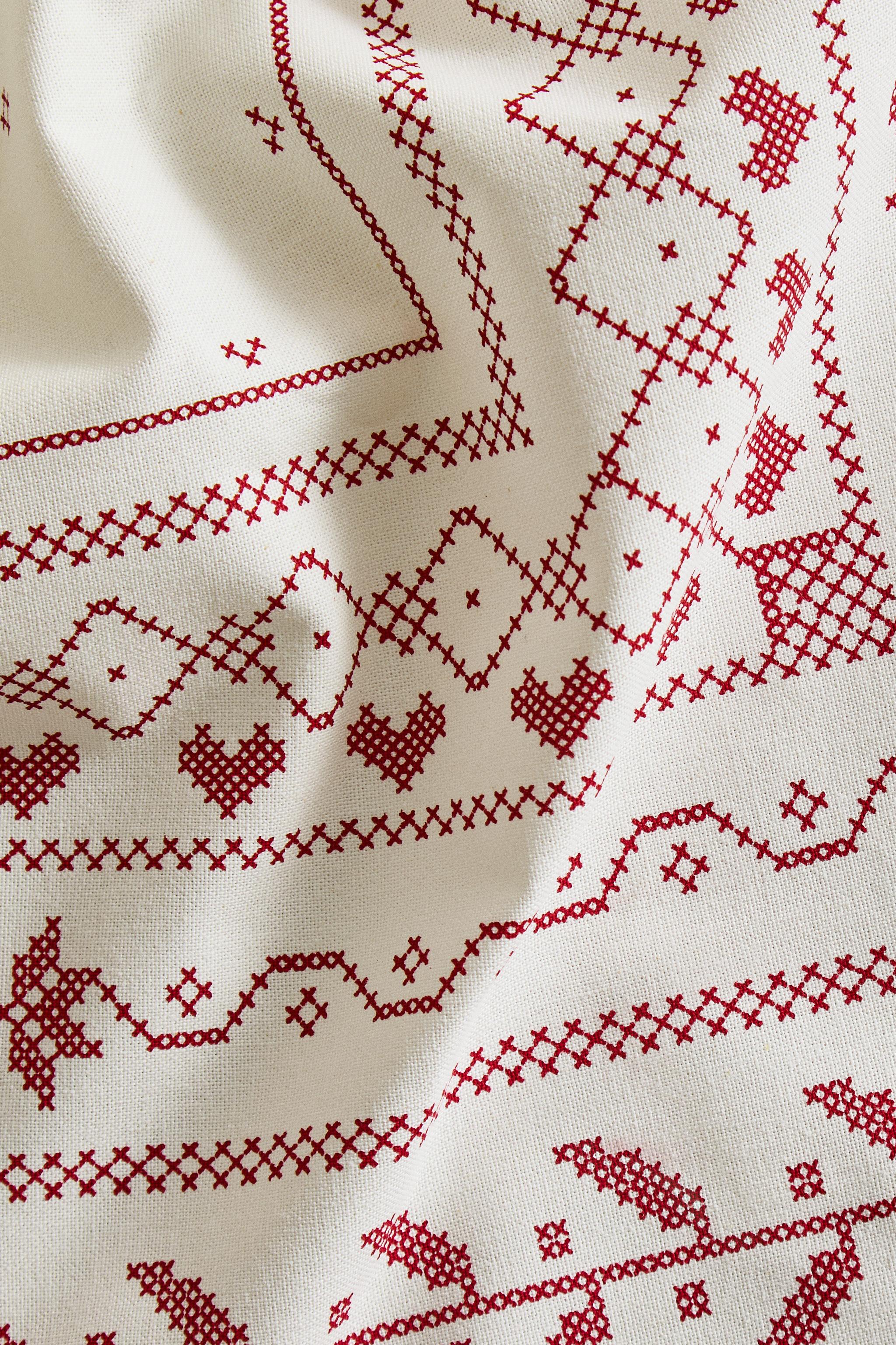 CHRISTMAS PRINT COTTON TABLECLOTH